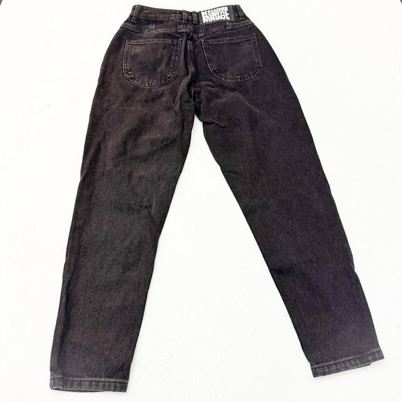Reclaimed Vintage Charcoal Black Vintage Wash Denim Jeans Size 24 - Picture 3 of 11